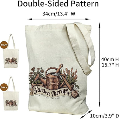 itgowisa Canvas Tote Bag for Women, Tote Bag with Zipper Inner Pocket, Zippered Canvas Bag for Shopping Work Grocery Everyday
