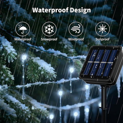 [4 Pack] Solar Christmas Lights Outdoor, 480 LED 157FT Solar Twinkle Light Outdoor with 8 Modes & Memory Function, Waterproof Chrismas Lights for Xmas Tree Party Decorations