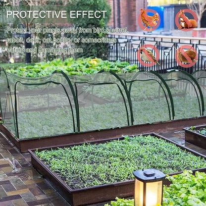 Flexible Net Grow Tunnel - Garden Greenhouse Mesh Cover Growhouse Plant Netting Covers for Protecting Fruit Vegetables Plants Cultivation (5M)