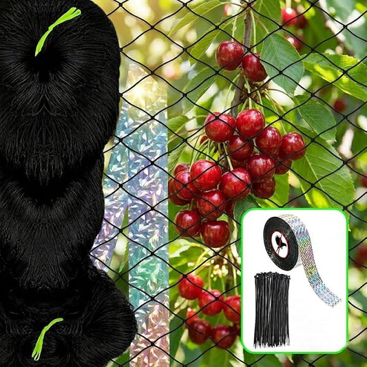 Bird Netting for Chicken Coop 50 X 50 Ft 2" Square Mesh Heavy Duty Chicken Run Netting Roof Cover Against Hawks, Eagles, Owls, UV Resistant, for Garden, Fruit Tree, Plant, Vegetable Protection