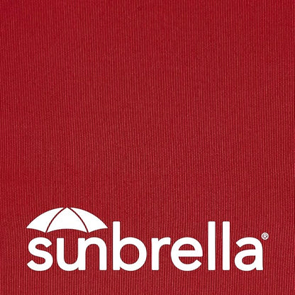 Outdoor Sunbrella Decorative Pillows with Coconut Button Pack of 4, 16" x 16" Outdoor Pillow Set for Couch Bed Throw Patio Sofa, Canvas Jockey Red