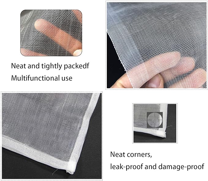 3 Pack Garden Barrier Net with Drawstring, 4.5 x 3.5 Feet Plant Protect Cover Mesh Tomato Vegetable Barrier Bag for Against Bird Squirrels