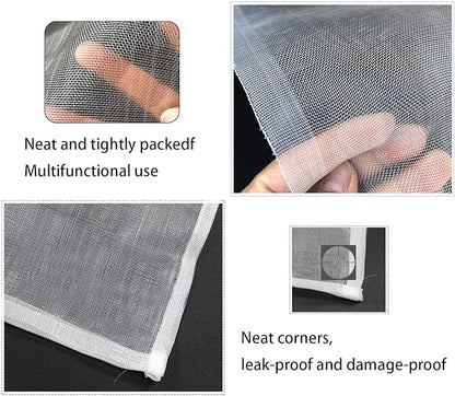 3 Pack Garden Barrier Net with Drawstring, 4.5 x 3.5 Feet Plant Protect Cover Mesh Tomato Vegetable Barrier Bag for Against Bird Squirrels