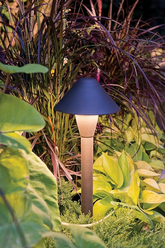 Hinkley Hardy Island Springfield 16019MZ-LL Large LED Low Voltage Landscape Pathway Light - 12v, Dimmable, Aluminum - Matte Bronze