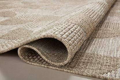 Loloi Dawn Collection Indoor/Outdoor DAW-08 Beige 2'-3" x 3'-9" Accent Rug