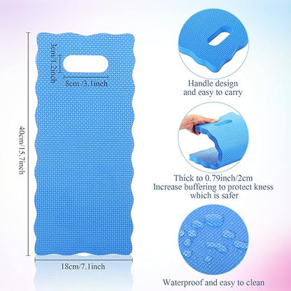 Woanger 12 Pcs Garden Kneeling Mat Foam Knee Mat Gardening Waterproof Knee Cushion for Baby Bath Seat Floor Yoga Exercise Seating Praying Work Classroom, 15.7 x 7 x 0.8 Inch (Multicolor)