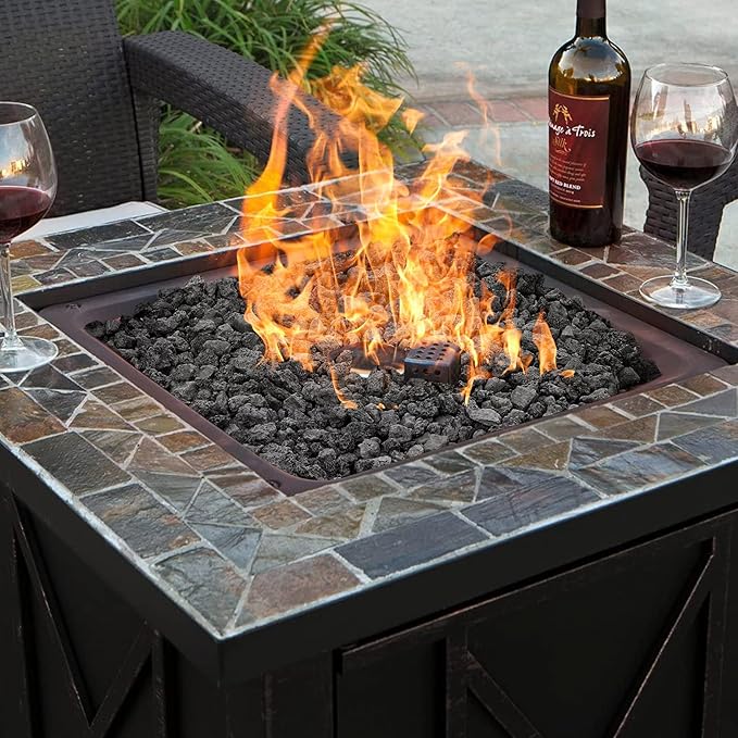 Mr. Fireglass Natural Lava Rock, 0.4"- 0.8" Small Volcanic Lava Rock for Indoor & Outdoor Fire Pits, Fireplaces, Fire Bowls & Fire Table, Decorative Garden Landscaping, Potted Plants -10 Pounds, Black