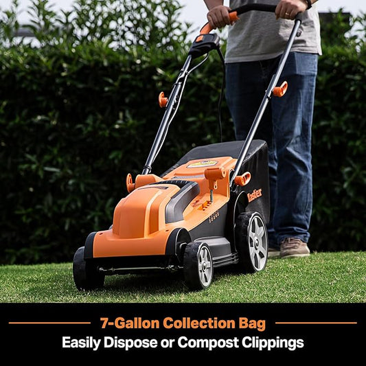 LawnMaster MEB1114K Electric Corded Lawn Mower 15-Inch 11AMP