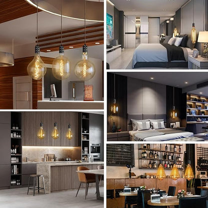 SD LUX Oversized Vintage LED Light Bulbs 8W, Medium Base E26, Giant Huge Edison Bulb PS52(PS160) Large Decorative Bulbs, Dimmable 450LM(50W Equi) Pendant Lighting Warm White 2200K,1 Pack