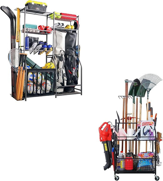 Mythinglogic Golf Storage Garage Organizer,Garden Tool Organizer for Garage