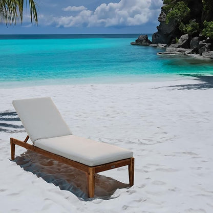Tommy Bahama Chaise Cushion, 23" X 75" X 2.5", Bamboo Bay Sand