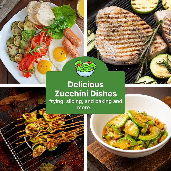 Groundio Black Beauty Zucchini Seeds, Non-GMO Heirloom Seeds, High Germination Bush Plants Produce Dark Green Tender Zucchinis, High Yield Crop for Home Vegetable Garden