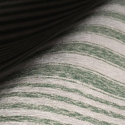Dash & Albert Xaren Green Machine Washable Rug, 3 X 5 Feet, Green/Grey Stripe Pattern