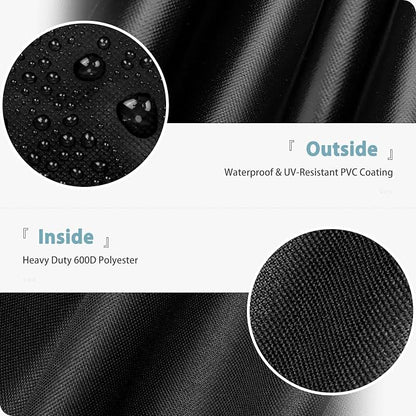 SHINESTAR 72 Inch Grill Cover for Weber Summit 400 & Napoleon 625, Heavy Duty Oxford Fabric BBQ Cover, Waterproof UV Protection, Windproof with Magic Tape & Drawstring Bottom