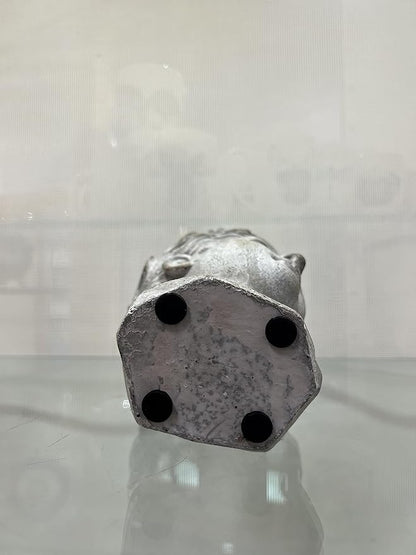 Abbott Collection Aphrodite Head Planter – Small Indoor and Outdoor Planter Pots – Whimsical Woman Statue Head Planter for Flowers and Succulents (Grey/Gold, 8.5" Tall, 3.5" Opening)