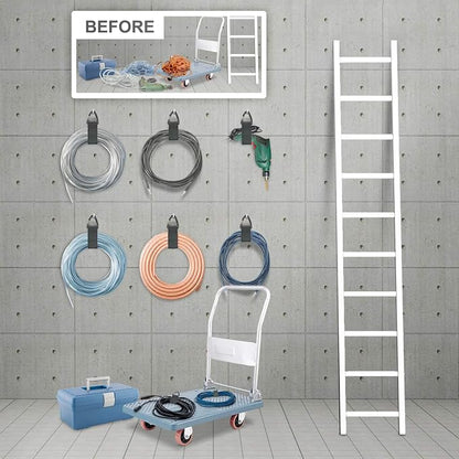 ZTSXLLIM Extension Cord Holder Organizer(4 Pack XL), Hose Hanger for Garage Organization and Storage, 16-Inch Heavy Duty Storage Straps, Garage Gadgets for Men