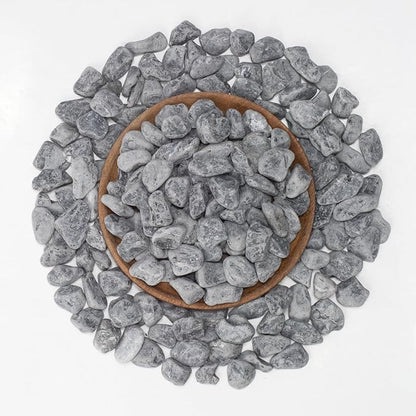 LOIOOJ Black Natural River Rocks, 0.5-1 Inch Decorative Stones for Plants, Garden, and Landscaping – 10LB, Ideal for Walkways, Vases, Crafting, Garden Pathways, and Outdoor Landscaping