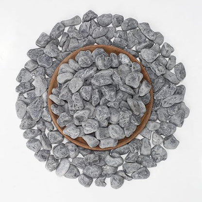 LOIOOJ Black Natural River Rocks, 0.5-1 Inch Decorative Stones for Plants, Garden, and Landscaping – 10LB, Ideal for Walkways, Vases, Crafting, Garden Pathways, and Outdoor Landscaping