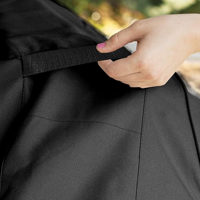 RosieLily Outdoor Chair Covers, High Back Patio Chair Covers Waterproof, Heavy Duty Patio Furniture Covers, Stackable Outdoor Bar Stool Covers, 600D, High Back-4 Pack, Black