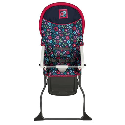 Cosco Kids Highchair for Baby, Simple Foldable High Chair, Convenient, Lightweight, and Compact Design, Flower Garden