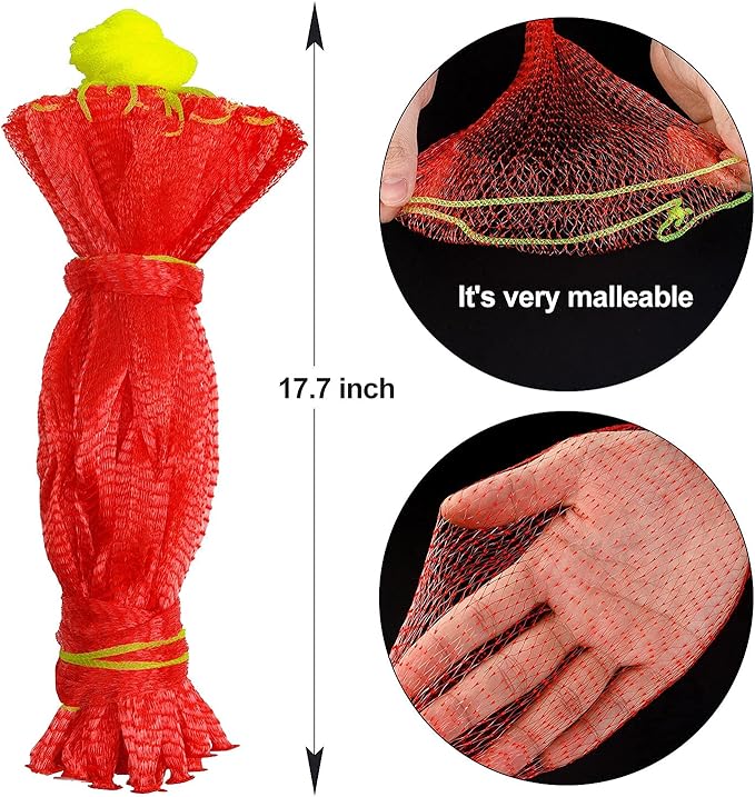 Melon Hammock Watermelon Nets, 18inch 50pcs Heavy Duty Watermelon Net for Garden Melon Net for Trellis Vertical Garden Growing, Honeydew Melon Nets with Drawstring(16-22lbs)
