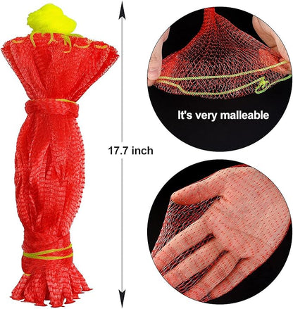 Melon Hammock Watermelon Nets, 18inch 50pcs Heavy Duty Watermelon Net for Garden Melon Net for Trellis Vertical Garden Growing, Honeydew Melon Nets with Drawstring(16-22lbs)