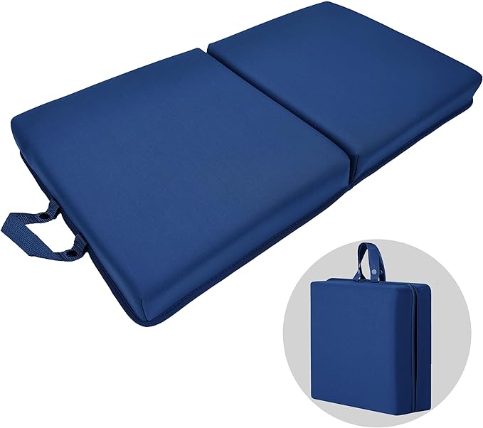 Garden Kneeling Pad,Bath Kneeler Pad,Memory Foam Knee Cushions for Gardening, Extra Thick Knee Pad, Water Resistant Prayer Pillow for Work, Yoga, Physical Therapy (Blue)