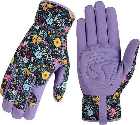 fauson Gardening Gloves - Gardening Gloves for Women Firm Grip Breathable Garden Gloves Thorn Proof for Digging, Planting