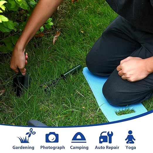 Riakrum 10 Pcs Garden Kneeling Pad Garden Knee Pads Thick Foam Knee Mat Waterproof Knee Cushions for Kneeling Multi Functional Kneeler for Praying, Gardening, Baby Bath, Yoga, 15.4 x 6.7 Inch (Blue)