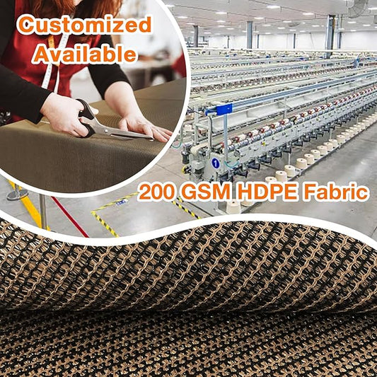 Artpuch Outdoor Pergola Shade Cover 21x22 FT Sun Shade Cloth with Grommets Mocha 90% UV Protection Canopy Patio Privacy Screen (Customized Available)