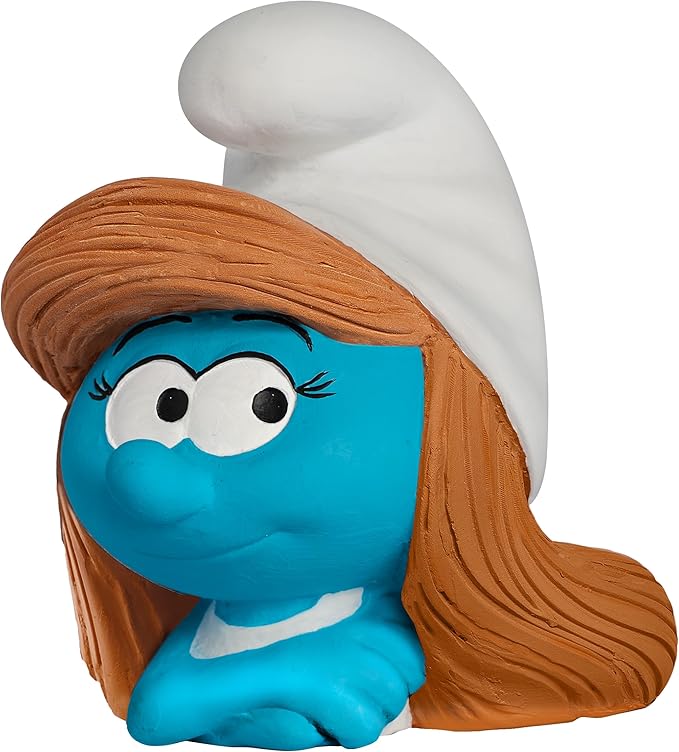 Chia Pet Smurfette with Seed Pack, Decorative Pottery Planter, Easy to Do and Fun to Grow, Novelty Gift, Perfect for Any Occasion