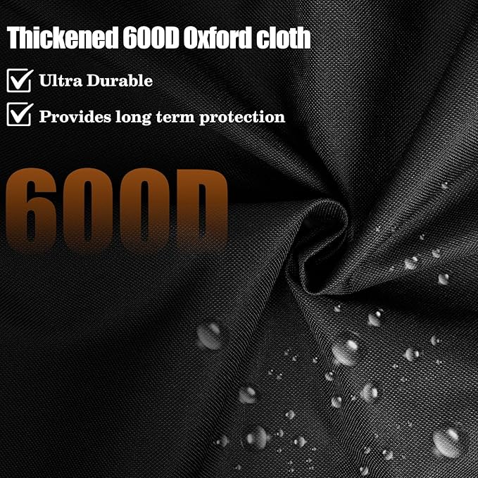 QuliMetal Grill Cover for Pit Boss Platinum Laredo 1000 Wood Pellet Grills, PB1000PL - 600D Heavy Duty Waterproof Fade Resistant Pit Boss Laredo 1000 Grill Cover with Elastic Drawstrings&Zipper Design