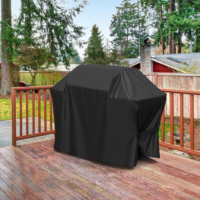 SHINESTAR 58 Inch Grill Cover for Weber Genesis II 300 Series, Heavy Duty Oxford Fabric BBQ Cover Waterproof UV Protection, Windproof with Adjustable Magic Tape Straps