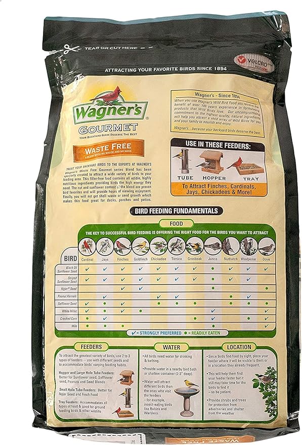 Wagner's 22056 Gourmet Waste Free Wild Bird Food, 5-Pound Bag, 2-Pack