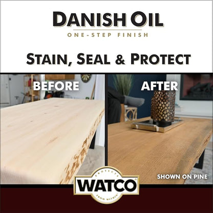 Watco Danish Oil Wood Finish Spray, 11.25 oz, Dark Walnut