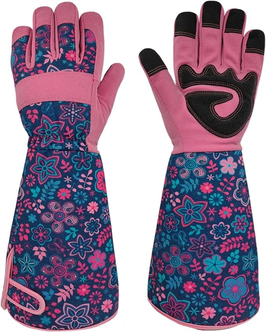Long Gardening Garden Gloves,Thorn-proof&Puncture Resistance Rose Cactus Gauntlet Glove for Gardener,Gifts