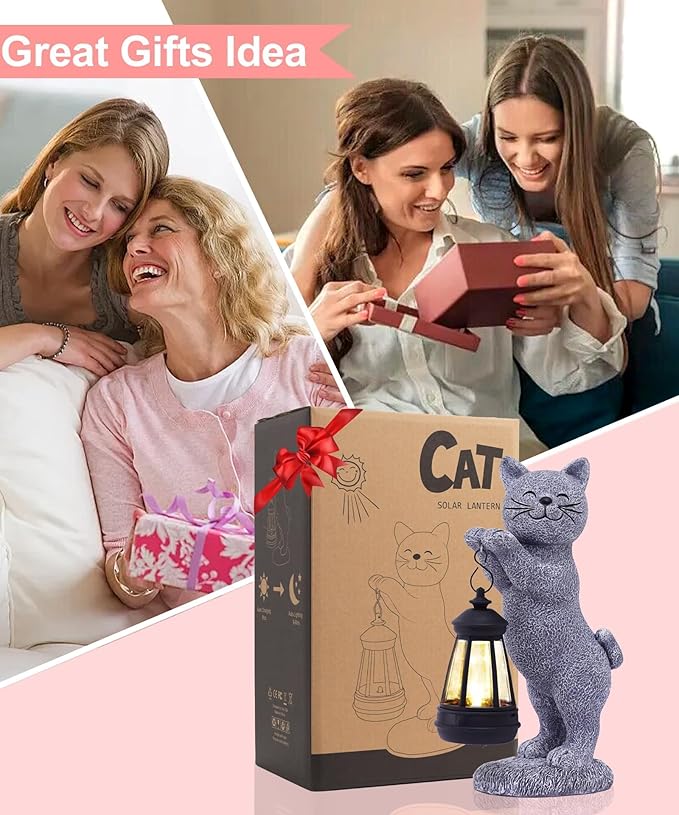 Qeeman Garden Outdoor Decor Statues: Art Figurines Decorations for Yard Patio Balcony Porch Lawn Ornaments - Gifts for Grandma Mom