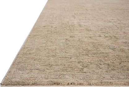 Loloi Magnolia Home by Joanna Gaines Junie Collection JUE-02 Oatmeal/Smoke 9'-6" x 9'-6", .38" Pile Height, Round Area Rug