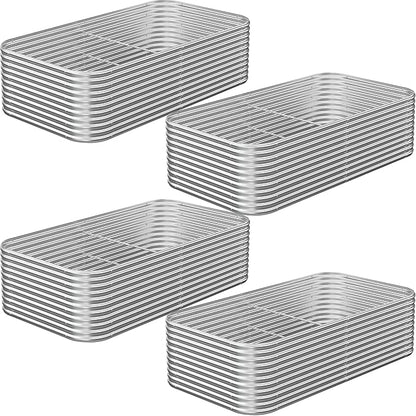 4 Pack Tall 8x4FT Corrugated Galvanized Steel Raised Garden Bed Outdoor, Metal Above Ground Garden Bed for Vegetables and Flowers, Raised Beds for Gardening