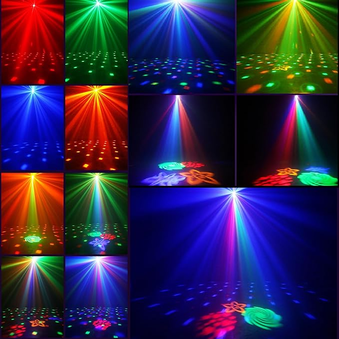 Party Lights, Dj Disco Light Sound Activated Strobe Stage Lights for Parties, RGB Rave Lightning for Birthday Christmas Gift Wedding Karaoke KTV Bar Club Pub Home Room Halloween Decorations