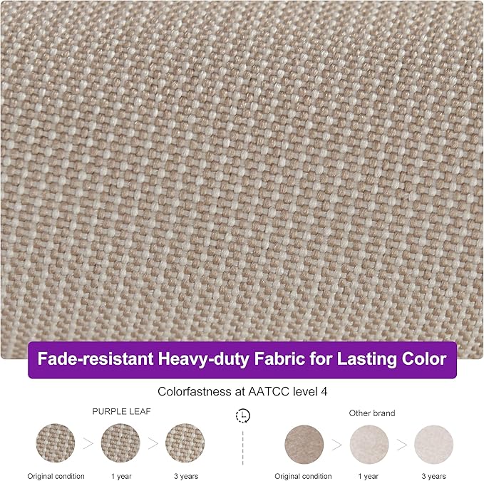 PURPLE LEAF Cantilever Patio Umbrella Outdoor Aluminum Offset Square Umbrella Windproof Heavy Duty Hanging Outside Umbrella for Deck Pool Garden