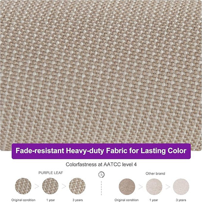 PURPLE LEAF Cantilever Patio Umbrella Outdoor Aluminum Offset Square Umbrella Windproof Heavy Duty Hanging Outside Umbrella for Deck Pool Garden