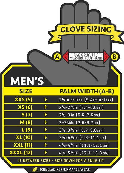 Ironclad Mens Work Gloves 360 CUT LEATHER IMPACT, Yellow, 3X-Large US