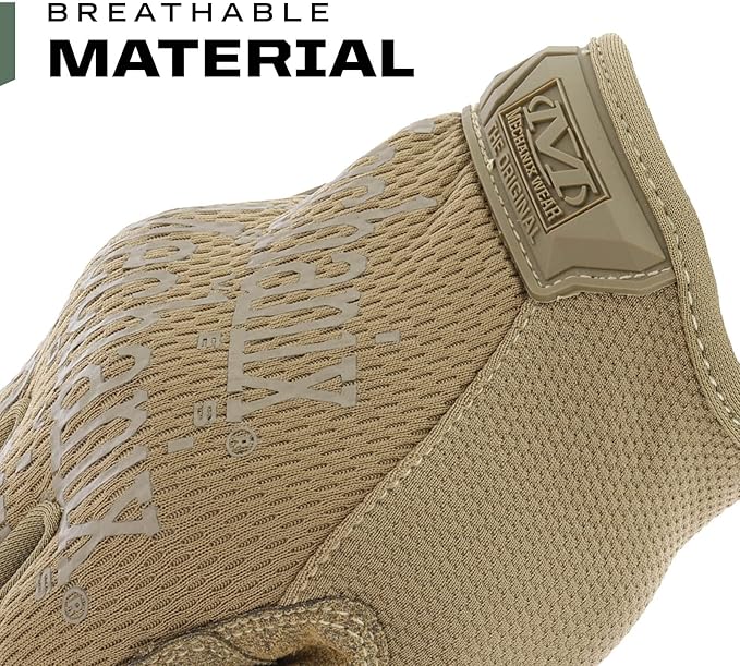 Mechanix Wear Original Tactical Glove - High Performance Anti-Slip Grip Safety Gloves - Impact Resistant & Touchscreen Capable - Small - Coyote Brown