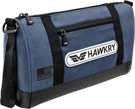 HAWKRY Heavy Duty Canvas Tool Bag – Waterproof Canvas Zipper Pouch, Garden Tool Bag, Construction Bags Heavy Duty, Small Zipper Pouch, Motorcycle Tool, Multipurpose Fishing Bag