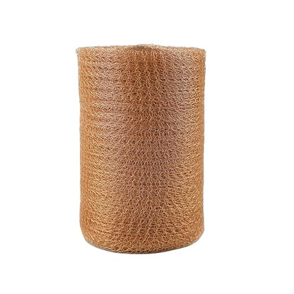 Copper Mesh - 5 Inches x 30 ft, 100% Pure Copper, Durable Fill Fabric for Hole Blocking, Flexible and Strechy, Garderning and Sealing Water Opening