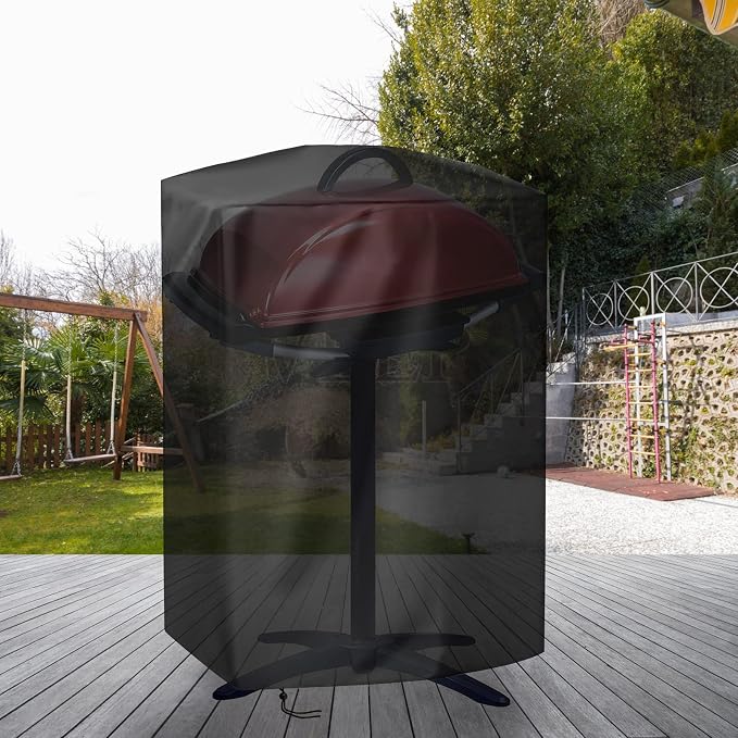Grill Cover for George Foreman 12 Serving Indoor/Outdoor Electric Grill GFO201R, Waterproof BBQ Grill Cover, All Weather Resistant Grill Covers - 24 x 12 x 29 Inch