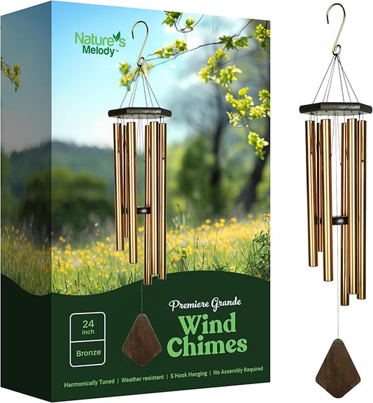 Nature's Melody PG24BR 24-Inch Premiere Grande Wind Chime - Bronze