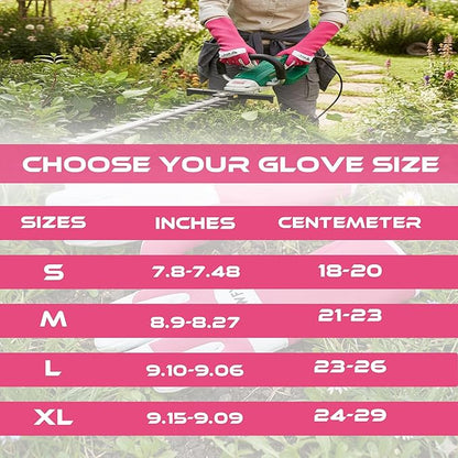 Long Gardening Gloves Leather Ladies Men Women Durable Goatskin Garden Gloves Forearm Thorn Proof Work