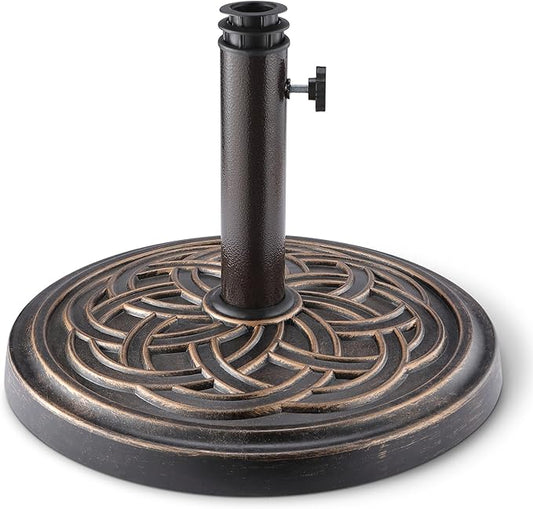 Amazon Basics Adjustable Patio Umbrella Stand, 1-Pack, Black